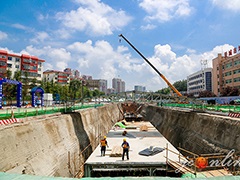 晉城市區(qū)中原街地下綜合管廊道路工程全面開(kāi)工